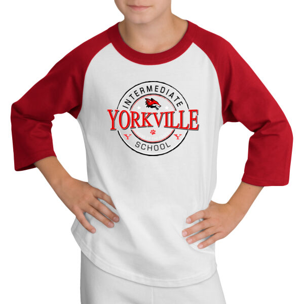 YOUTH Yorkville Foxes 3/4 Raglan Sleeve Thumbnail
