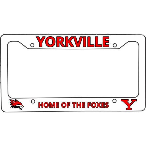 Yorkville Foxes License Plate Thumbnail